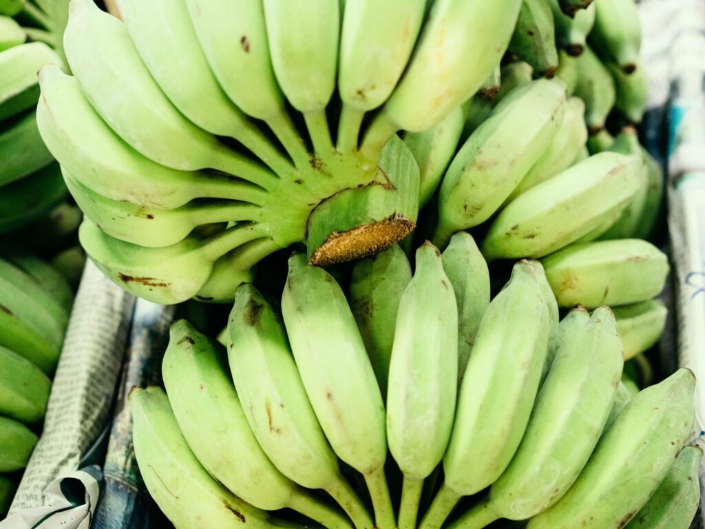 Green bananas
