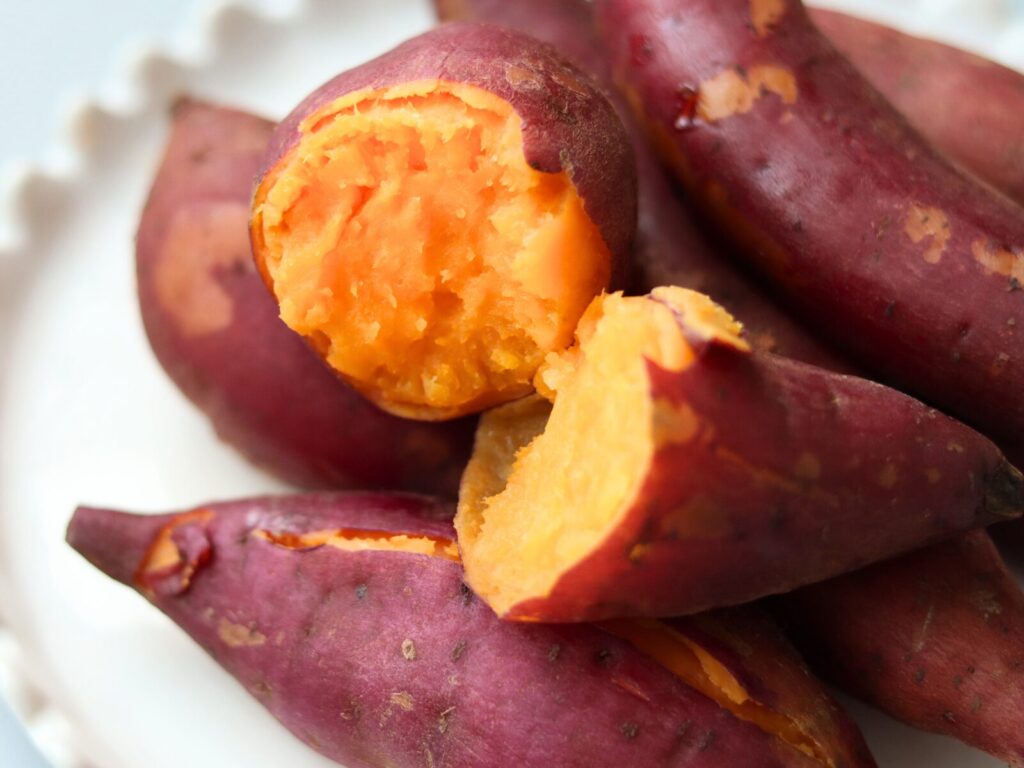 Sweet Potatoes - high fiber vegetables