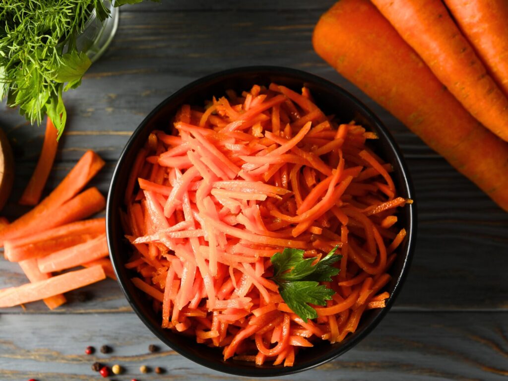 carrots - high fiber vegetables