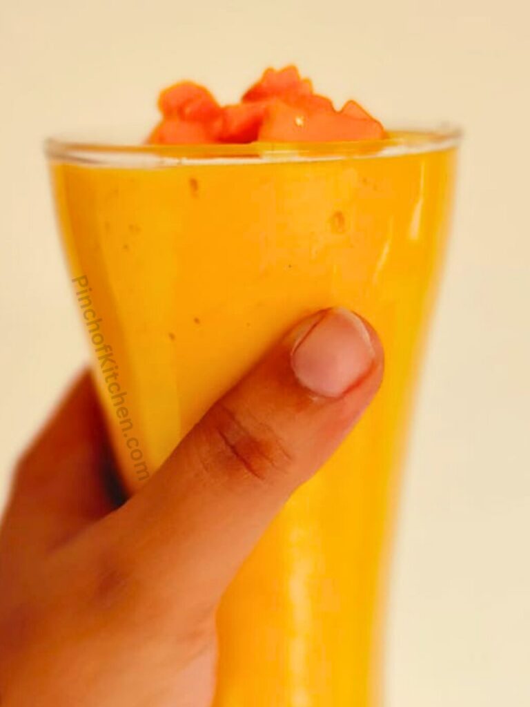 Mango smoothie drink