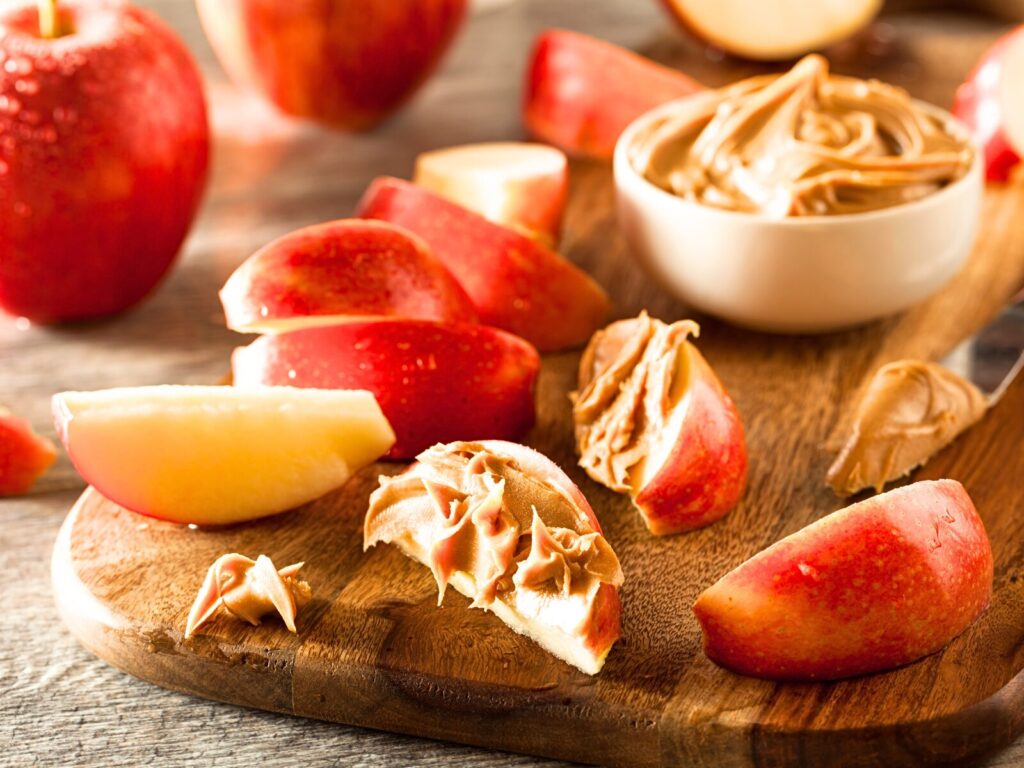 Apple Slices with Peanut Butter