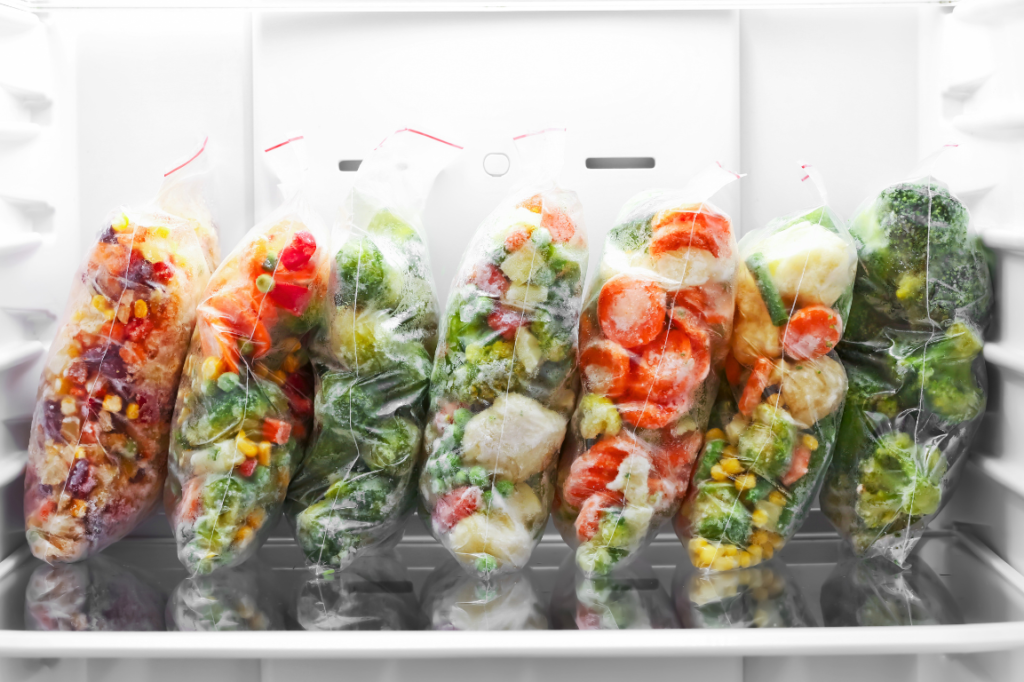 Frozen Veggies -  healthy grocery list