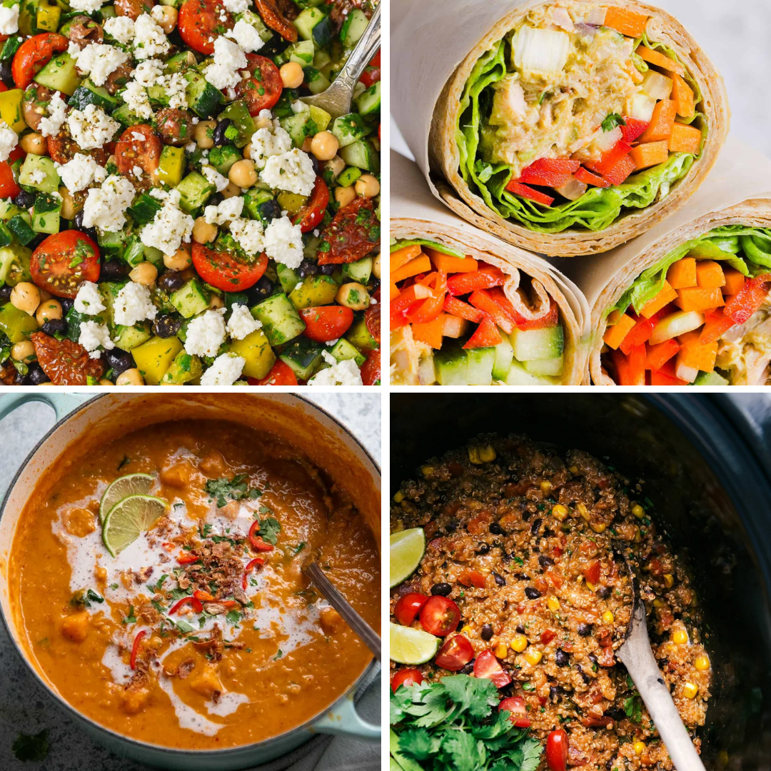 high protein high fiber lunch