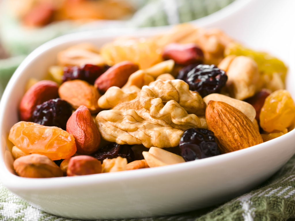 trail mixed - high protein high fiber snacks